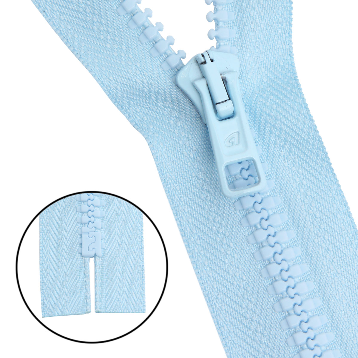 

Молния "трактор" тип10 (6мм) неразъемная, 18см, Arta-F (104 голубой), 10 шт, 16618