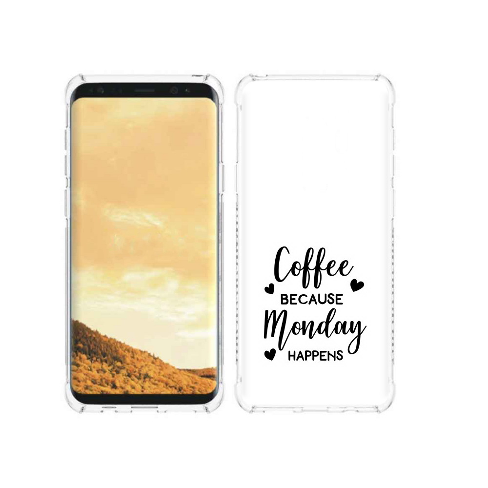 

Чехол MyPads Tocco для Samsung Galaxy S9 кофе и понедельник стал счастливым, Прозрачный, Tocco