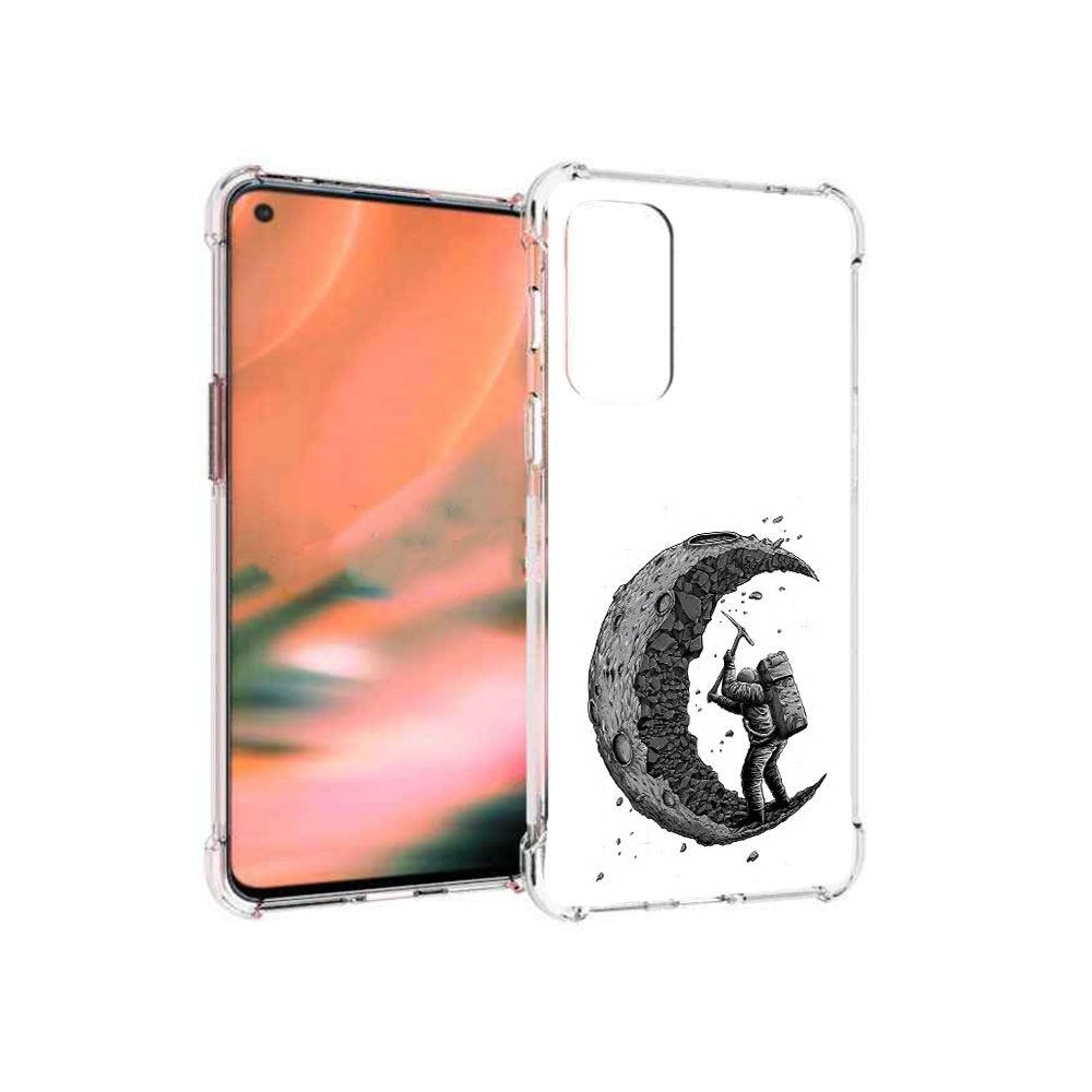 

Чехол MyPads Tocco для OnePlus Nord 2 5G камненная луна (PT161451.125.384), Прозрачный, Tocco