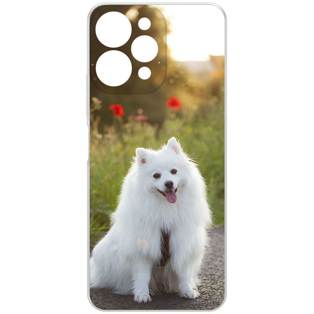 

Чехол-накладка Krutoff Clear Case Белый шпиц для Xiaomi Redmi 12