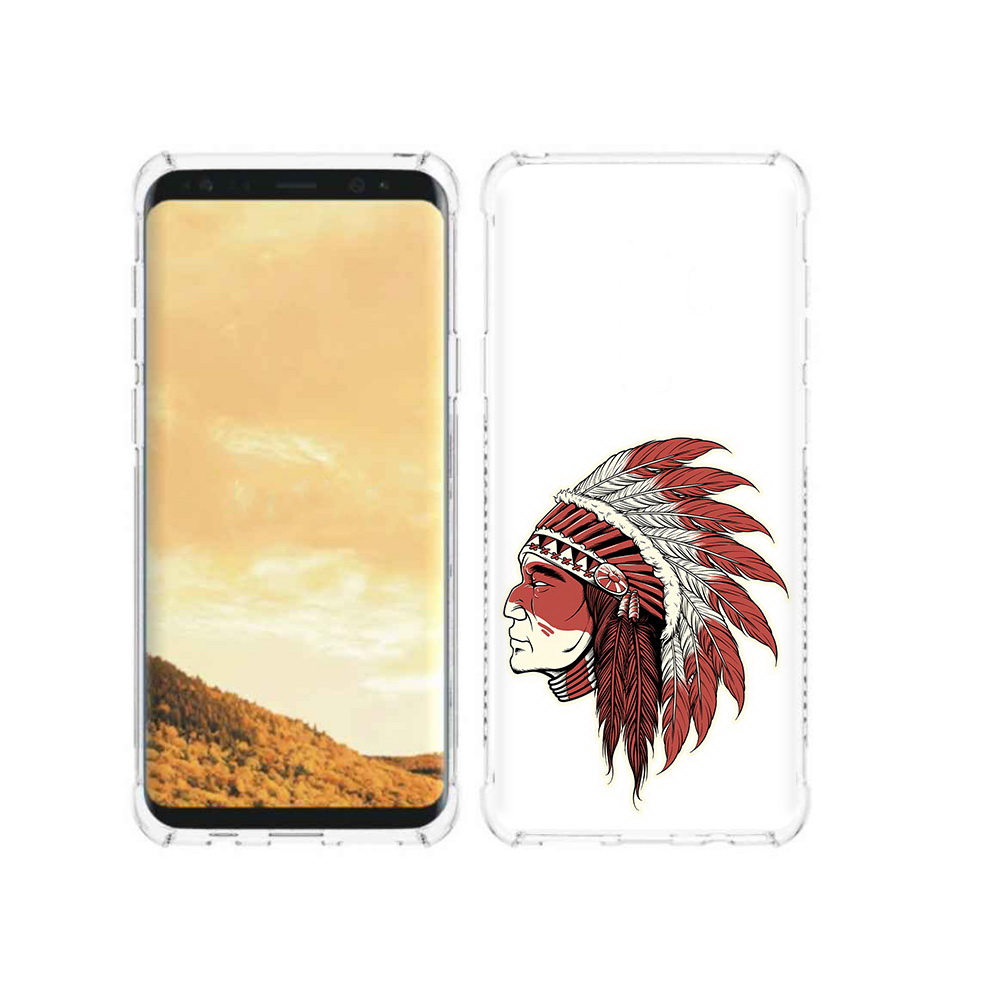 

Чехол MyPads Tocco для Samsung Galaxy S9 красный индеец (PT98329.588.411), Прозрачный, Tocco