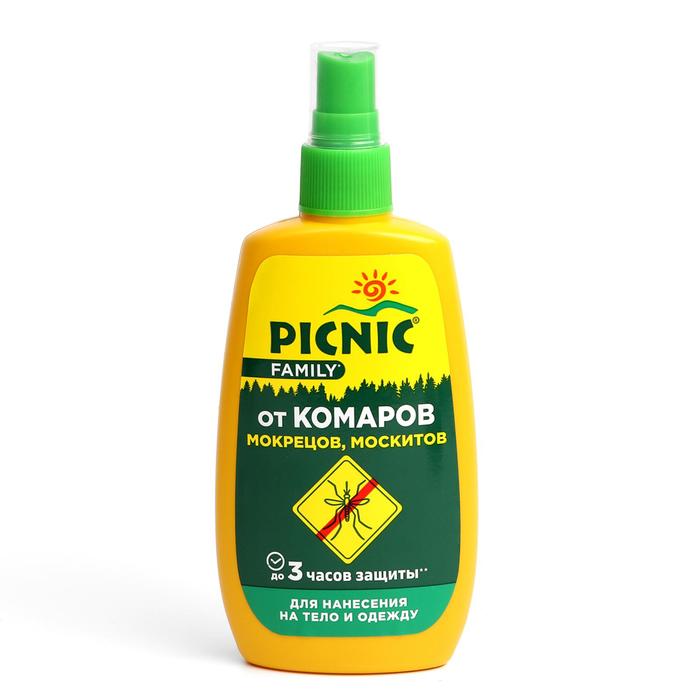 

Спрей репеллентный от комаров Picnic Family, с экстрактом ромашки, 120 мл