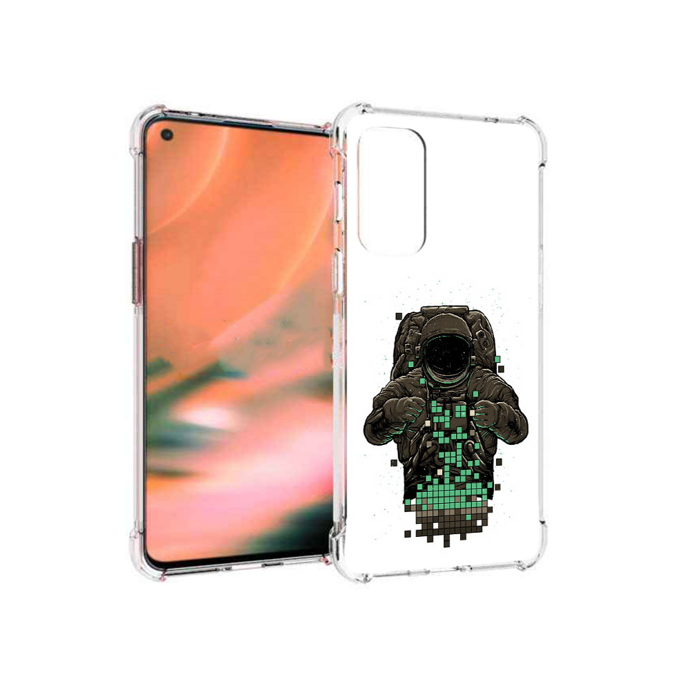 

Чехол MyPads Tocco для OnePlus Nord 2 5G космонавт с пикселями (PT161451.125.394), Прозрачный, Tocco