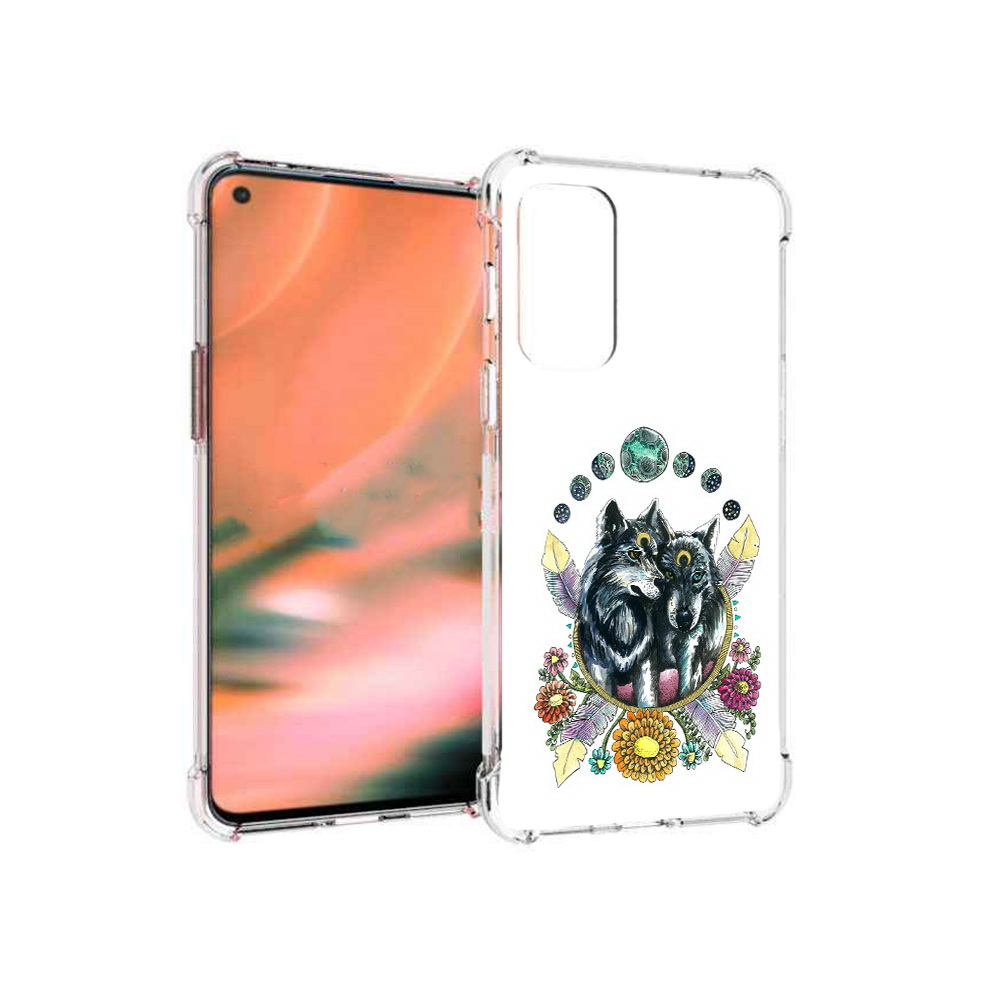

Чехол MyPads Tocco для OnePlus Nord 2 5G красивые волки абстракция (PT161451.125.408), Прозрачный, Tocco
