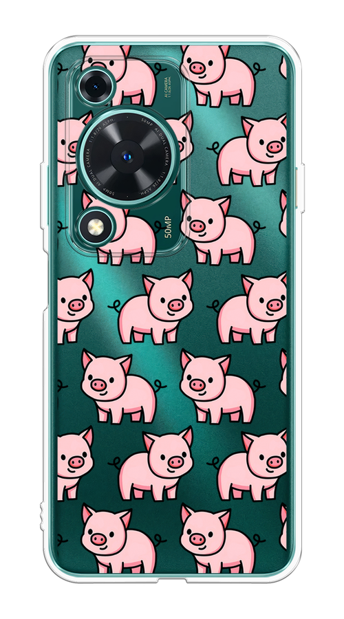 

Чехол на Huawei Nova Y72 "Веселые поросята", Розовый;черный;прозрачный, 6123650-1