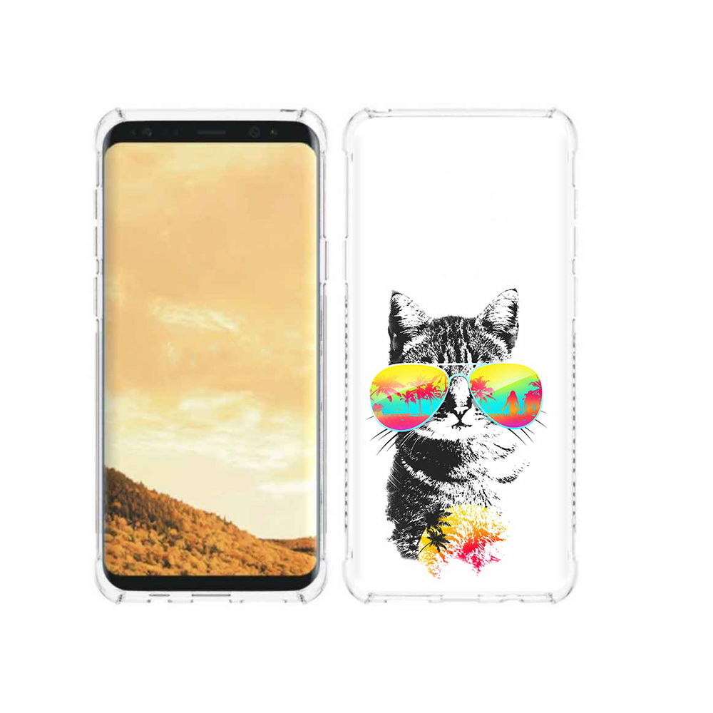 

Чехол MyPads Tocco для Samsung Galaxy S9 крутой кот (PT98329.588.425), Прозрачный, Tocco
