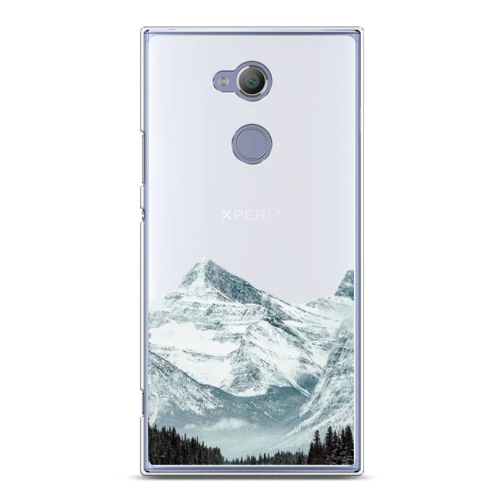 

Чехол на Sony Xperia XA2 Ultra "Горы арт 1", Белый;зеленый, 53250-2