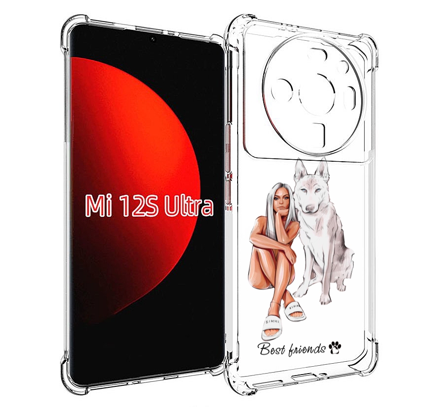 

Чехол MyPads Лучшие-друзья для Xiaomi 12S Ultra, Прозрачный, Tocco