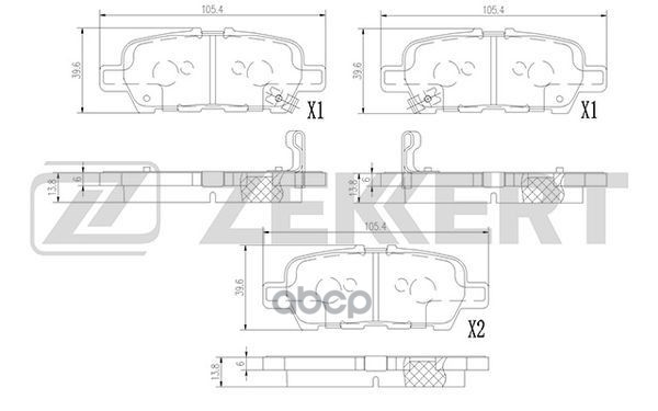 

Колодки Тормозные Nissan Cube (Z12) 08-, Juke (F15) 10-, Pulsar (N17) Задние Дисковые (Gdb
