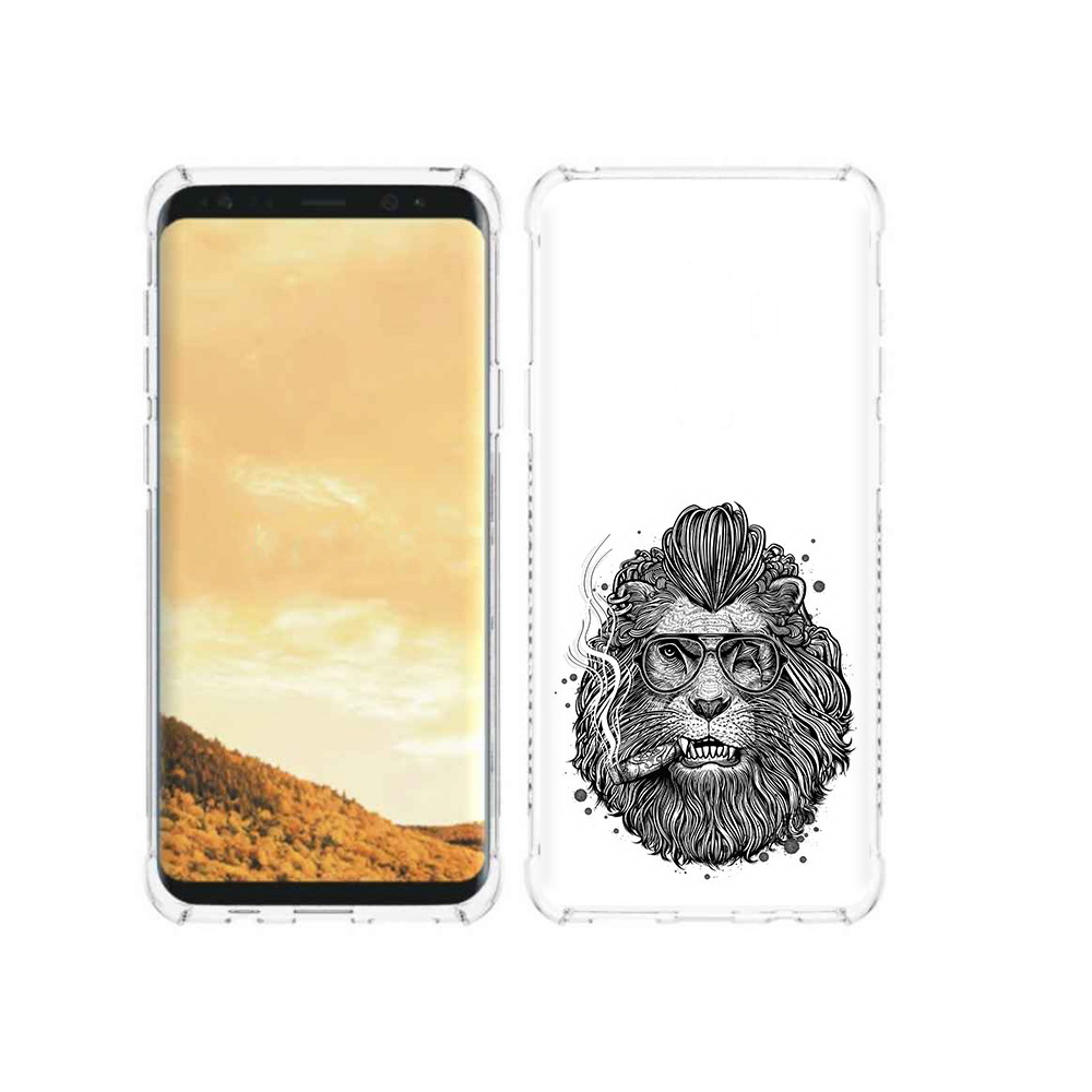 

Чехол MyPads Tocco для Samsung Galaxy S9 курящий лев (PT98329.588.432), Прозрачный, Tocco