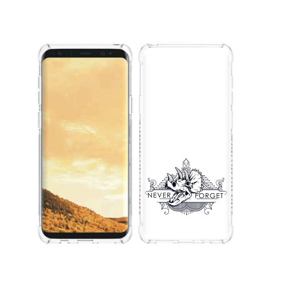 

Чехол MyPads Tocco для Samsung Galaxy S9 логотип носорога никогда не забуду, Прозрачный, Tocco