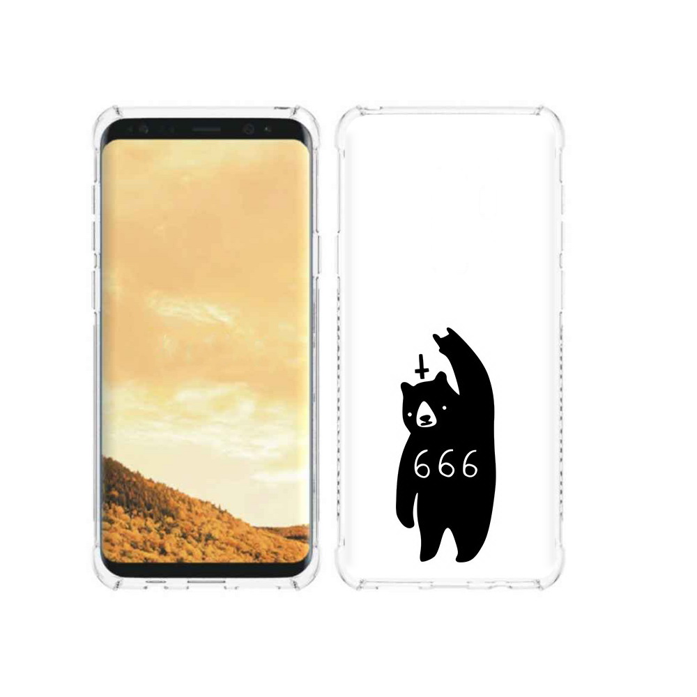 

Чехол MyPads Tocco для Samsung Galaxy S9 медведь 666 (PT98329.588.462), Прозрачный, Tocco