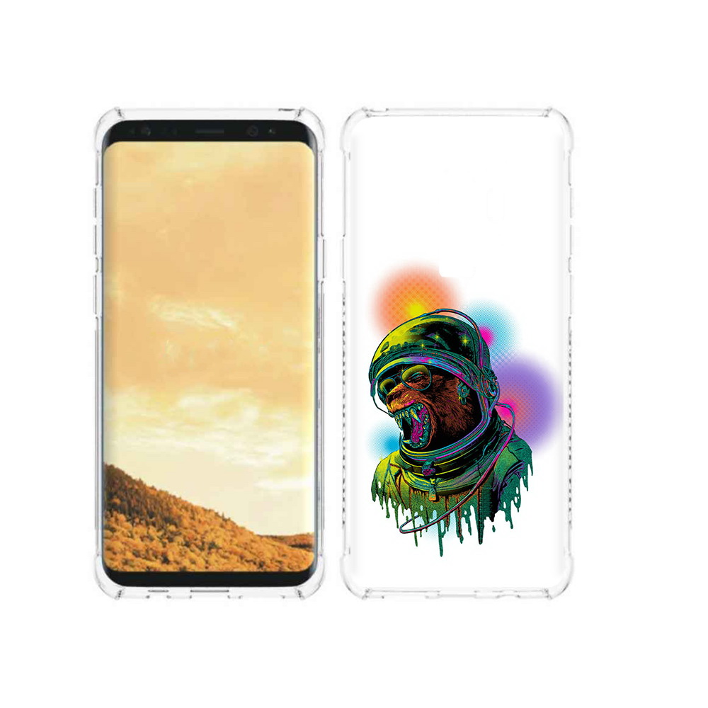 

Чехол MyPads Tocco для Samsung Galaxy S9 медведь космонавт (PT98329.588.466), Прозрачный, Tocco
