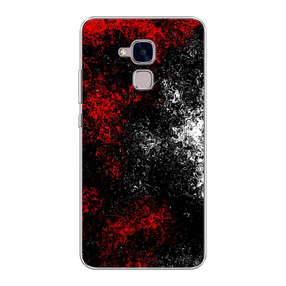 

Чехол на Honor 5C "Монотипия", Красный;черный;белый, 60450-3