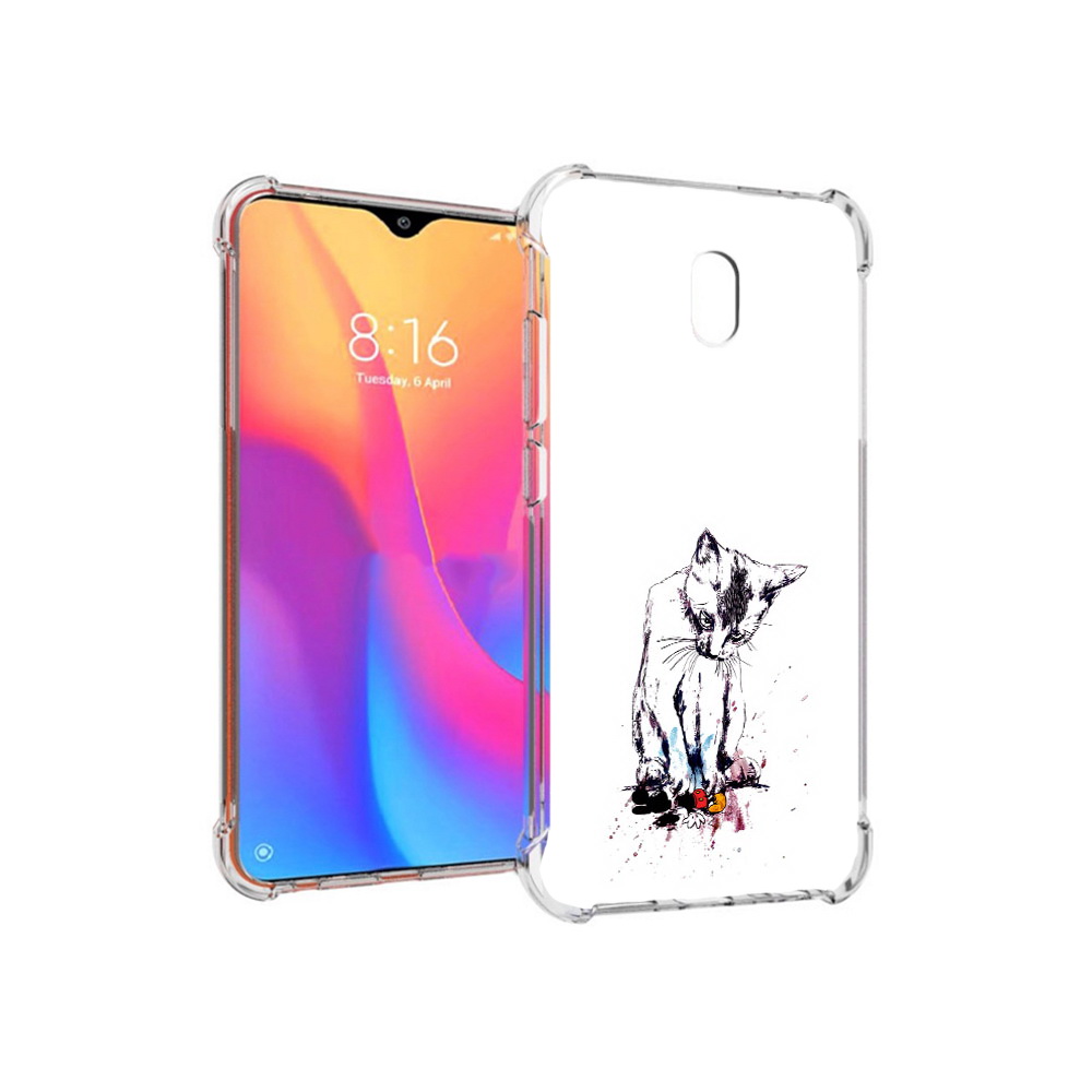 Чехол MyPads Tocco для Xiaomi Redmi 8A кот и микки (PT138948.272.399)