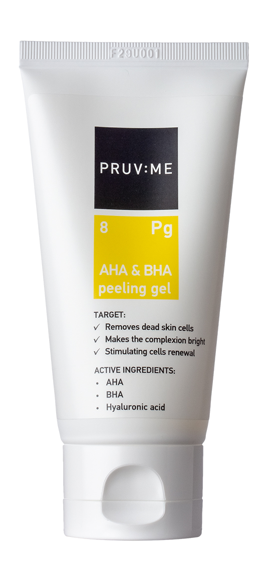 фото Пилинг-гель для лица pruv:me pg 8 aha and bha peeling gel