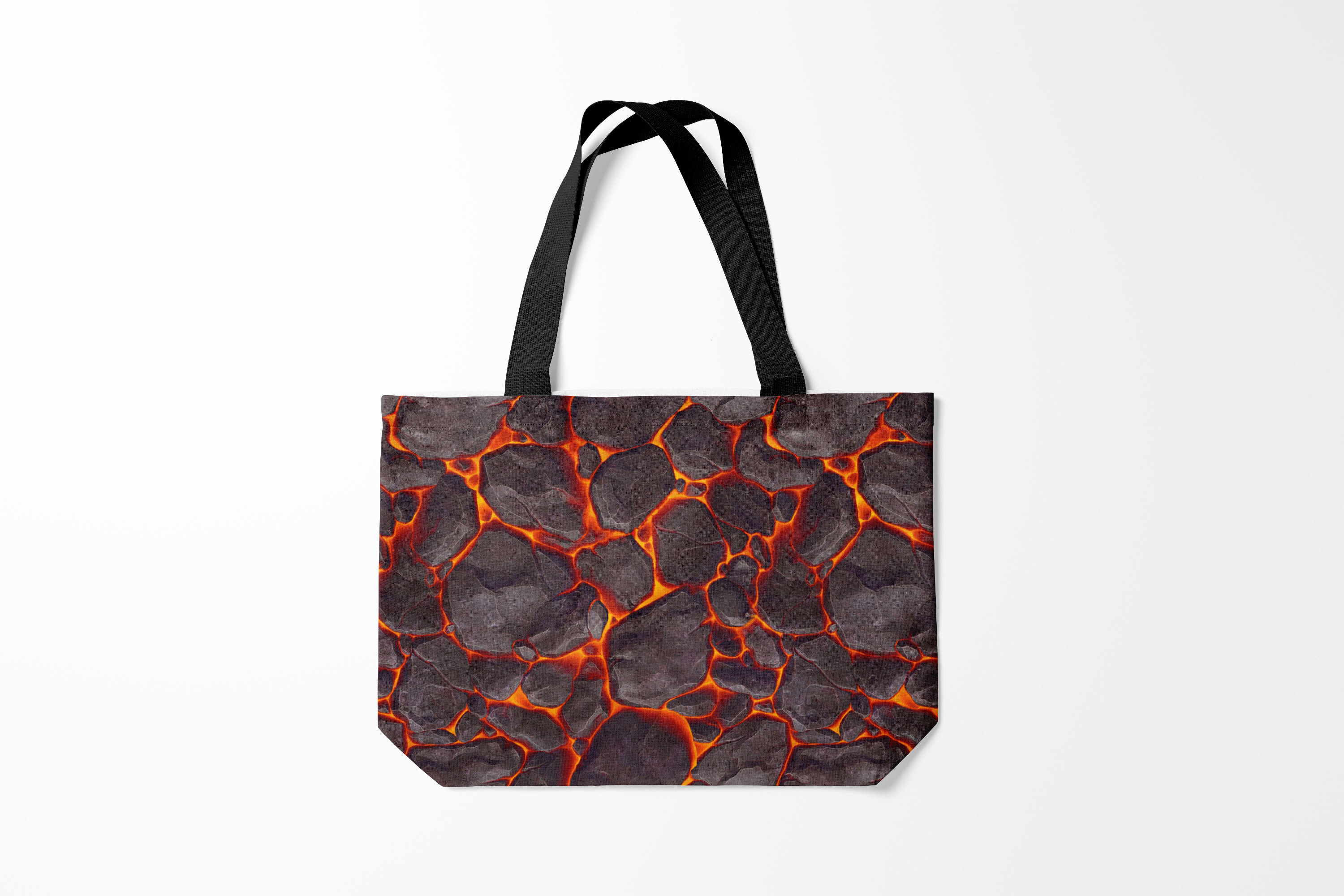 

Сумка шoппер унисекс Burnettie Текстуры ЛАВА LAVA, черный, Текстуры ЛАВА LAVA