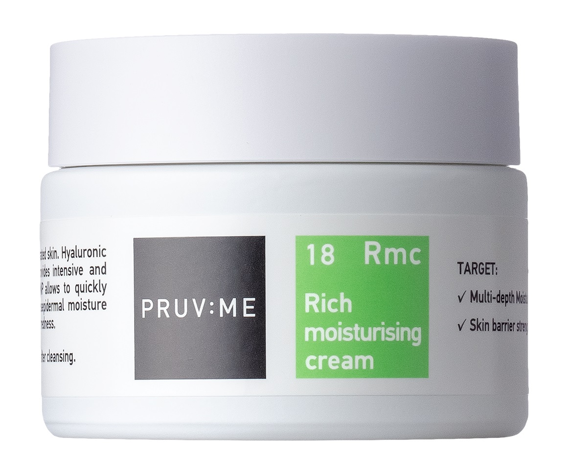 фото Увлажняющий крем для лица pruv:me rmc 18 rich moisturising cream с насыщенной текстурой