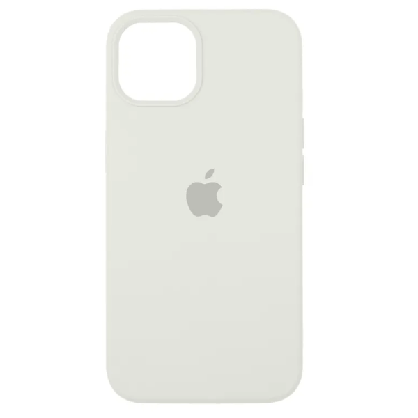 

Чехол iPhone 14 Plus Silicon Сase APL WS (с лого), белый