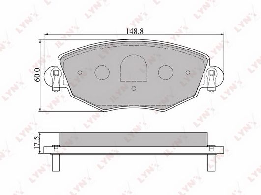 Тормозные колодки LYNXauto дисковые bd3006 100053550984