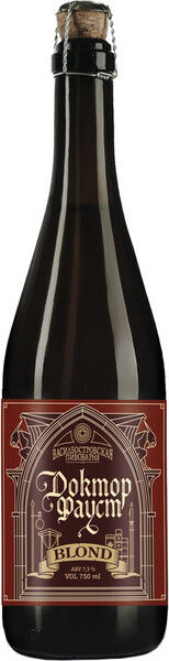 

Пиво Василеостровское Doctor Faust Blond 7,3% 0,75 л, Светлое
