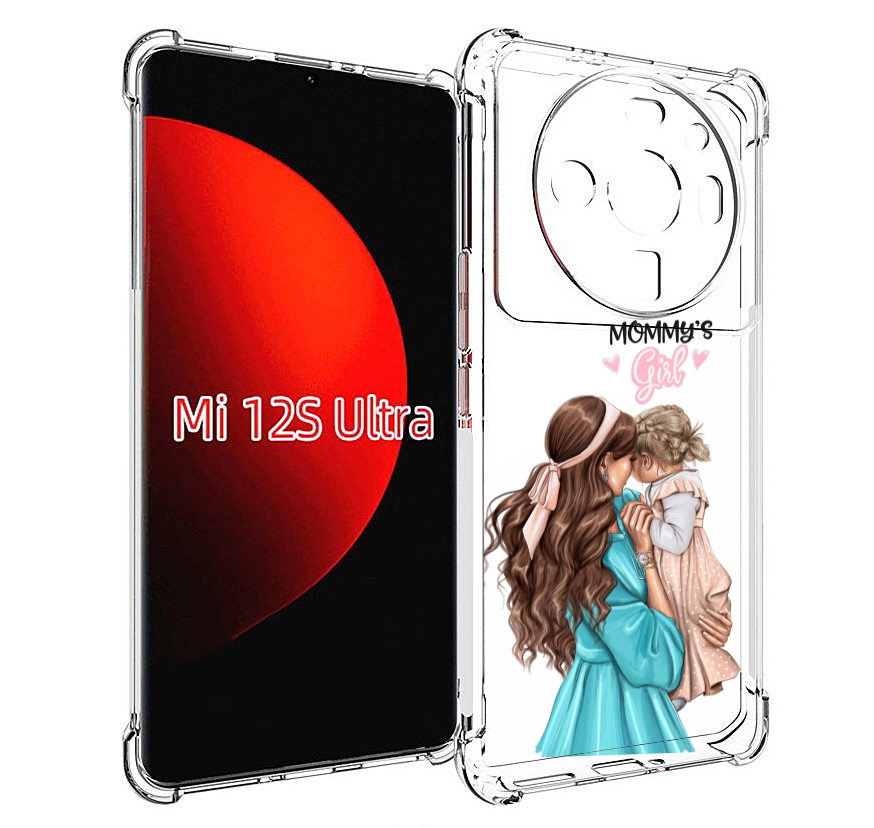 

Чехол MyPads Мама-девочки женский для Xiaomi 12S Ultra, Прозрачный, Tocco