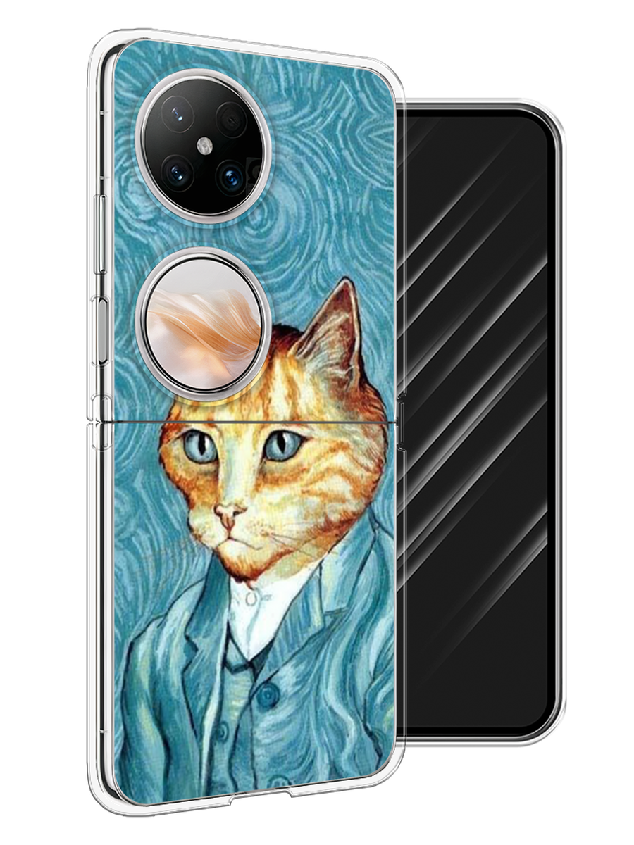 

Чехол Awog на Huawei Pocket 2 "Кот Ван Гог", Голубой;коричневый, 6123850-1