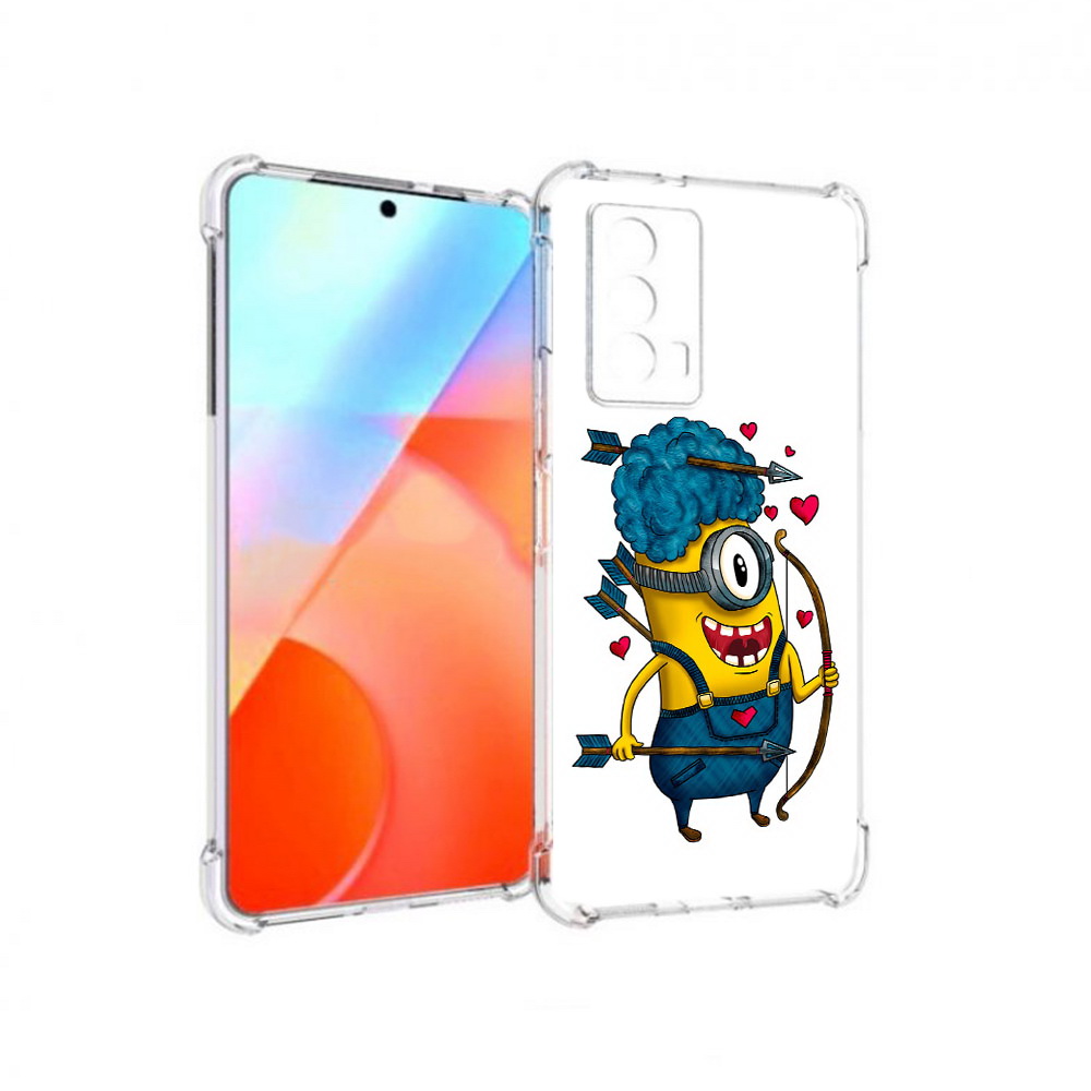 

Чехол MyPads Tocco для Vivo iQOO Z5 Миньон купидон (PT226980.401.117), Прозрачный, Tocco