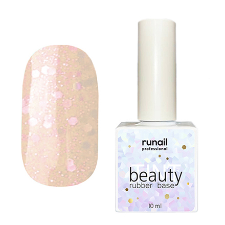 фото Каучуковая база runail beautytint glitter mix №6771