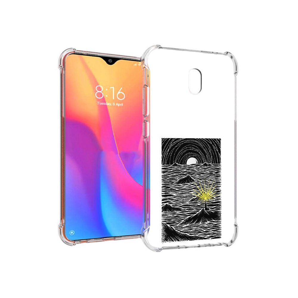 

Чехол MyPads Tocco для Xiaomi Redmi 8A маяк в черно белом море (PT138948.272.460), Прозрачный, Tocco