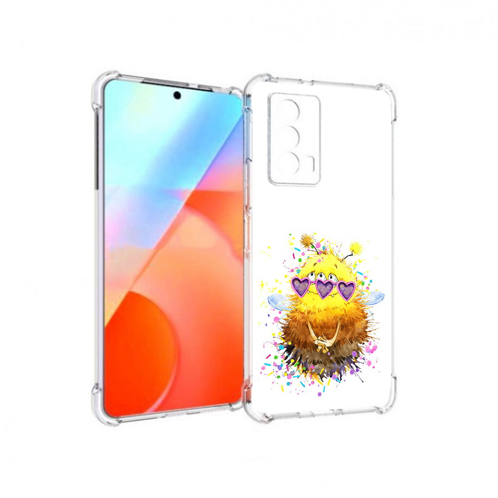 

Чехол MyPads Tocco для Vivo iQOO Z5 Пушитый шмель (PT226980.401.143), Прозрачный, Tocco