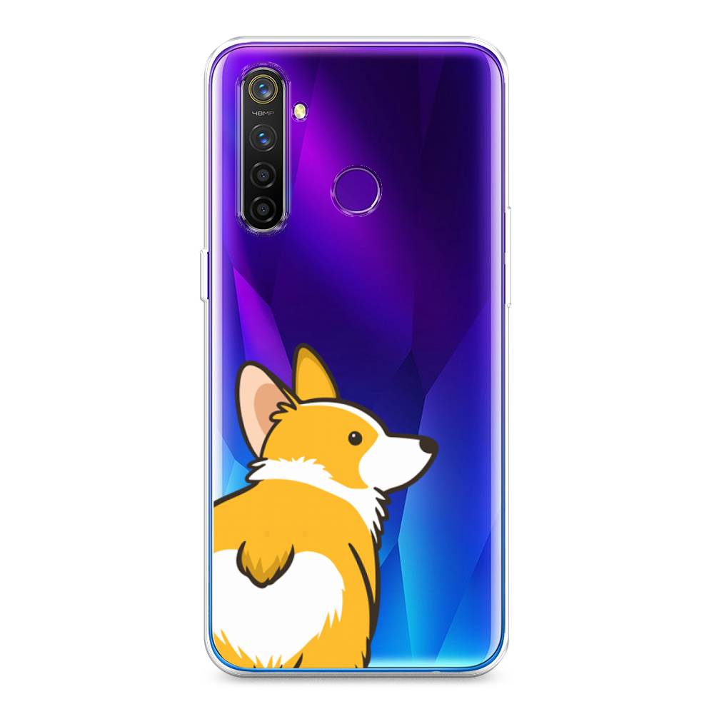 

Чехол Awog на Realme 5 Pro "Корги следуй за мной", Разноцветный, 251650-2