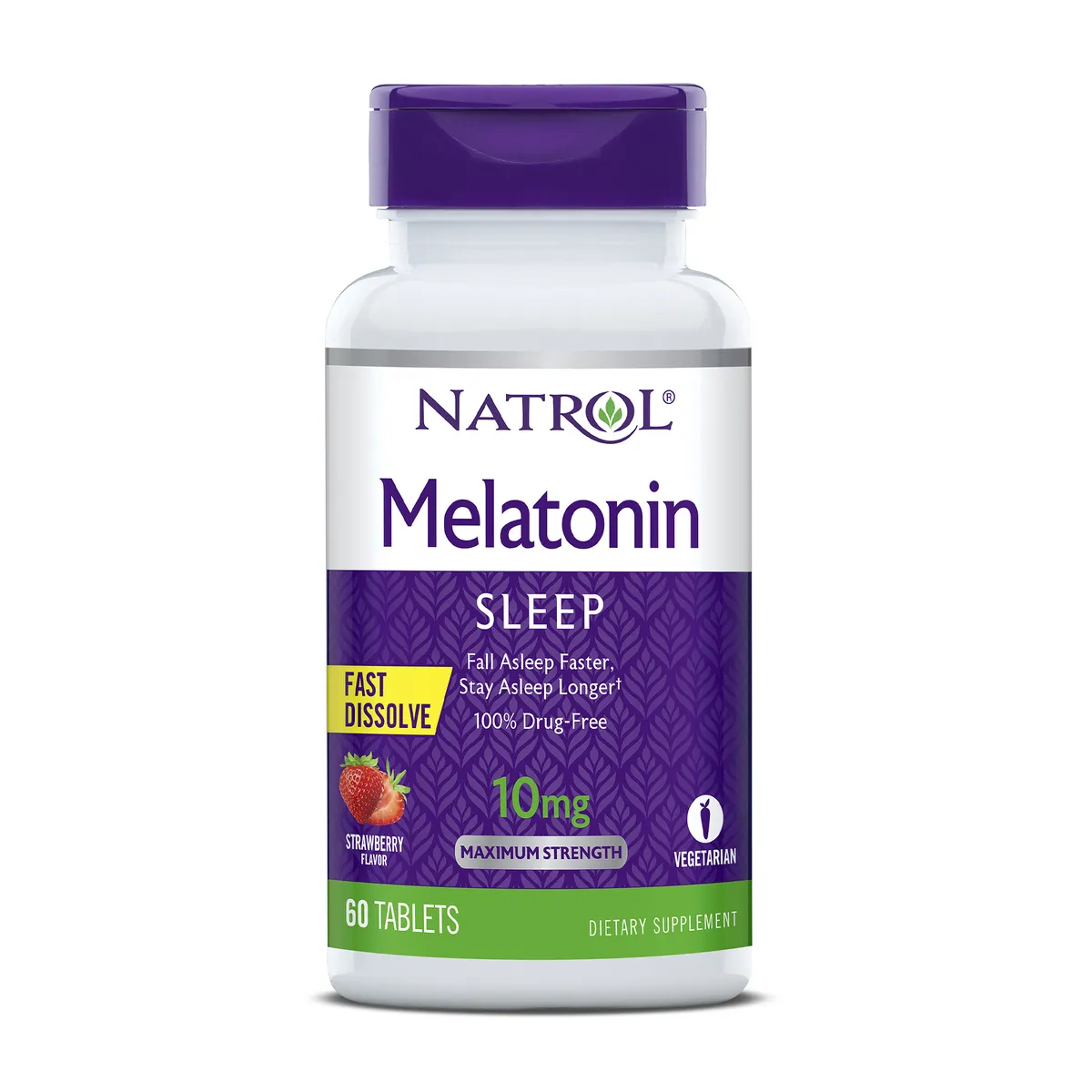 Купить Мелатонин Natrol быстрорастворимые таблетки 10 мг 60 шт.