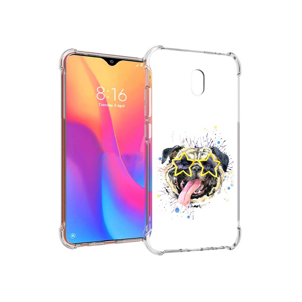 

Чехол MyPads Tocco для Xiaomi Redmi 8A мопс боксер (PT138948.272.482), Прозрачный, Tocco