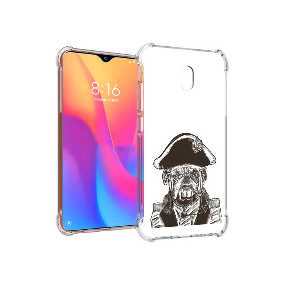 

Чехол MyPads Tocco для Xiaomi Redmi 8A мопс генерал (PT138948.272.483), Прозрачный, Tocco