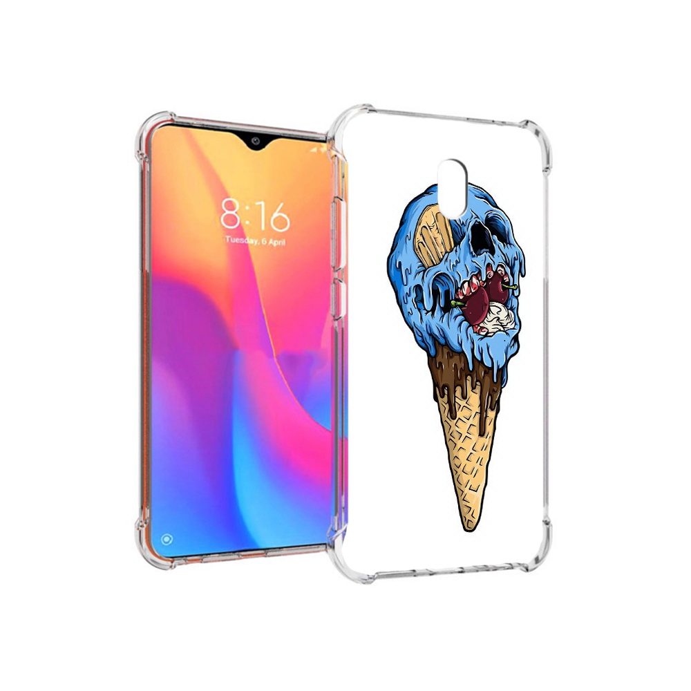 

Чехол MyPads Tocco для Xiaomi Redmi 8A мороженное череп (PT138948.272.484), Прозрачный, Tocco