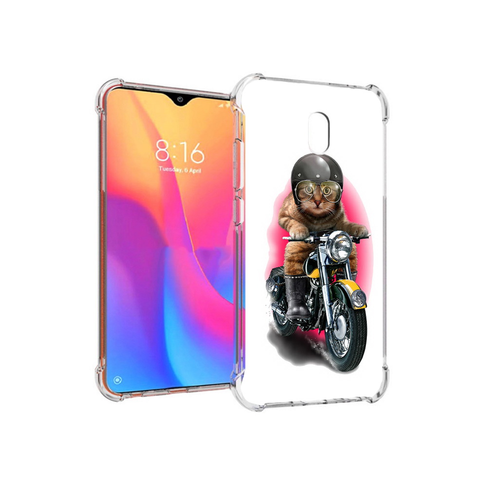 

Чехол MyPads Tocco для Xiaomi Redmi 8A мото-кот (PT138948.272.485), Прозрачный, Tocco