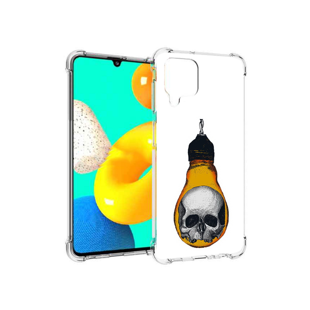 

Чехол MyPads Tocco для Samsung Galaxy M22 череп в лампочке (PT226931.524.676), Прозрачный, Tocco