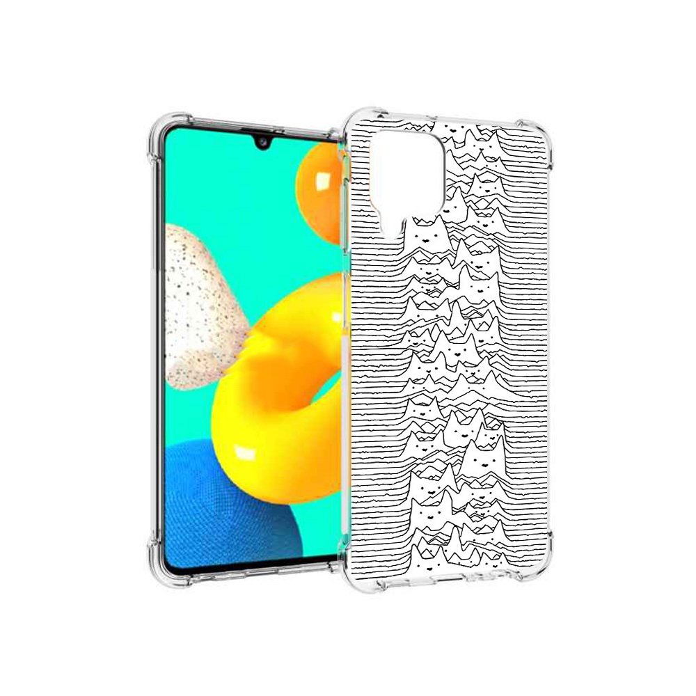 

Чехол MyPads Tocco для Samsung Galaxy M22 черно белые коты 3D (PT226931.524.682), Прозрачный, Tocco