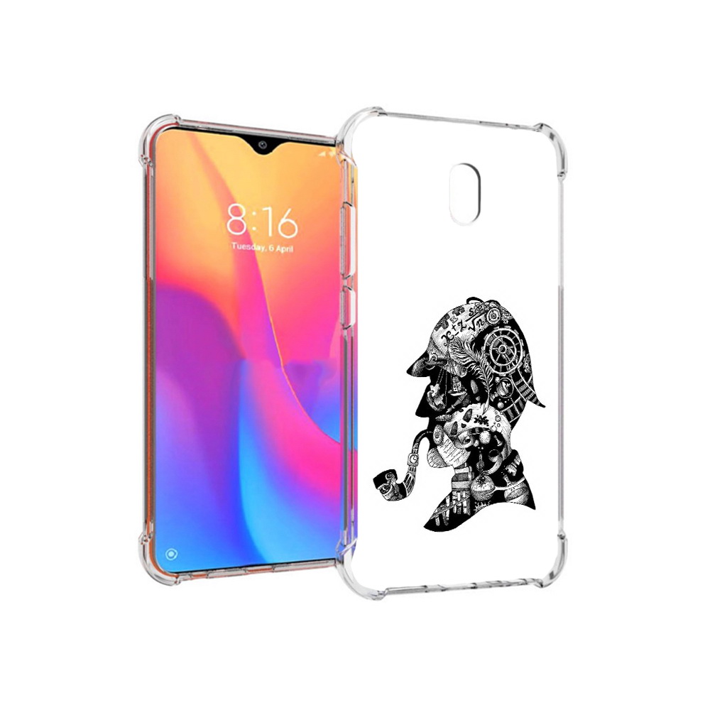 

Чехол MyPads Tocco для Xiaomi Redmi 8A мужчина с трубкой абстракция (PT138948.272.488), Прозрачный, Tocco