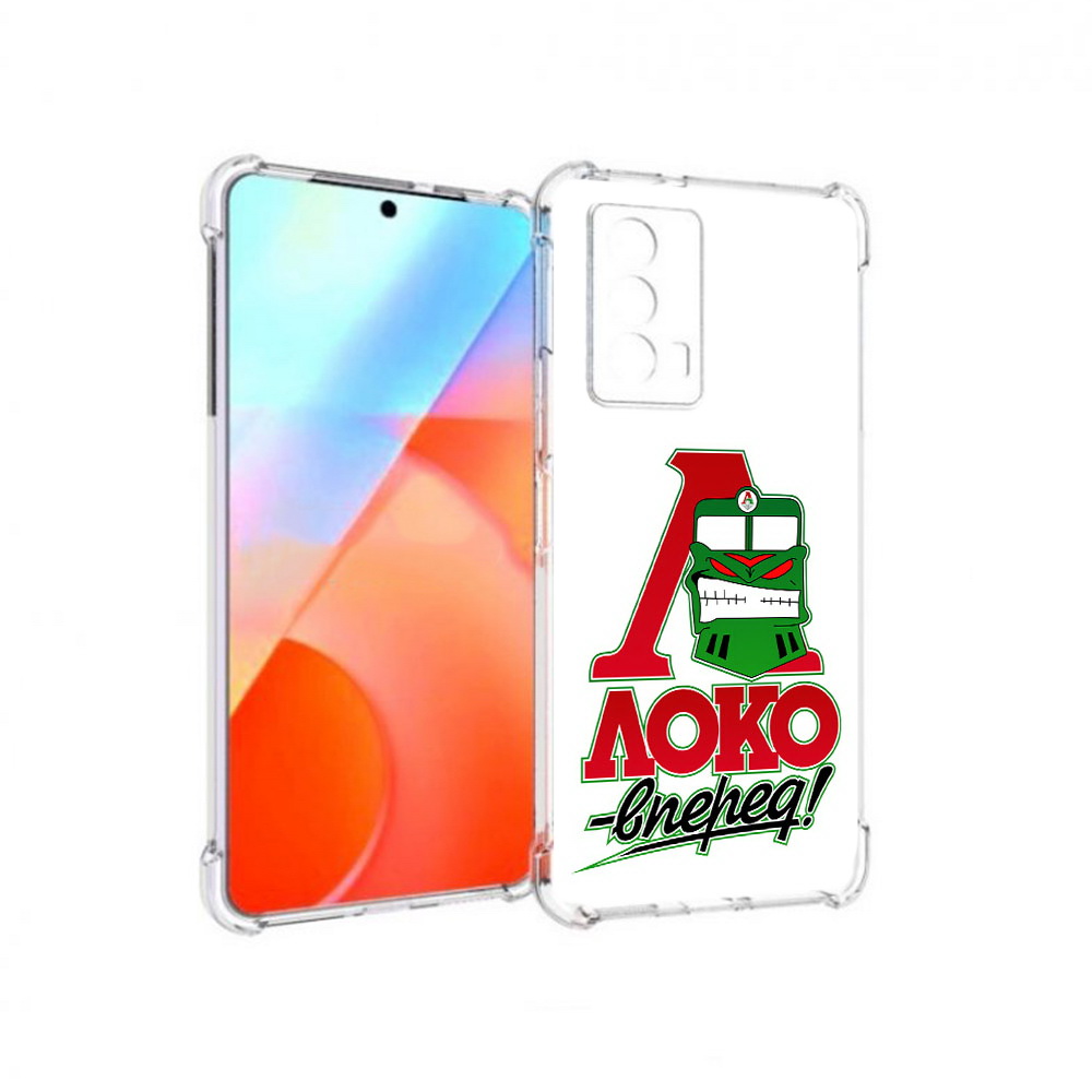 

Чехол MyPads Tocco для Vivo iQOO Z5 ФК локо вперед (PT226980.401.181), Прозрачный, Tocco