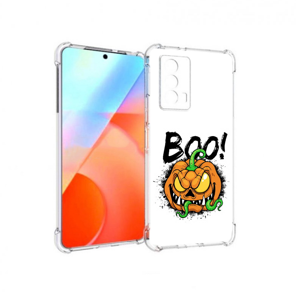 

Чехол MyPads Tocco для Vivo iQOO Z5 Хэллоуин бу (PT226980.401.193), Прозрачный, Tocco