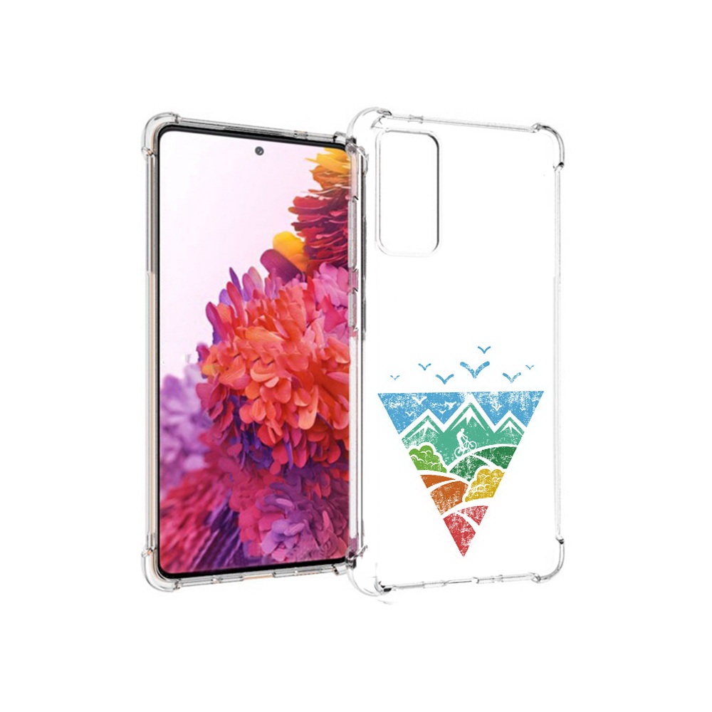 

Чехол MyPads Tocco для Samsung Galaxy S20 FE Лес земля море чайки (PT153647.496.105), Прозрачный, Tocco