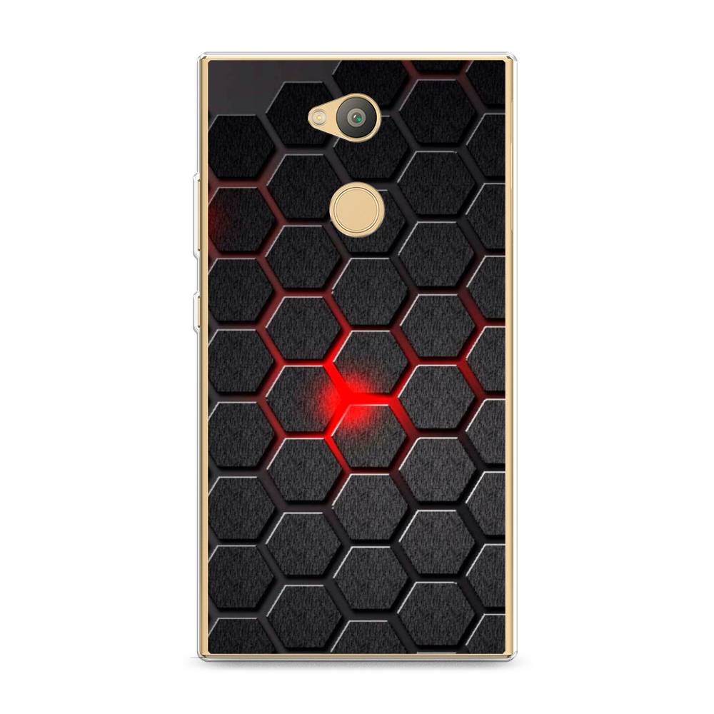 

Чехол для Sony Xperia L2 "Соты красные", Красный;черный;серый, 53450-3