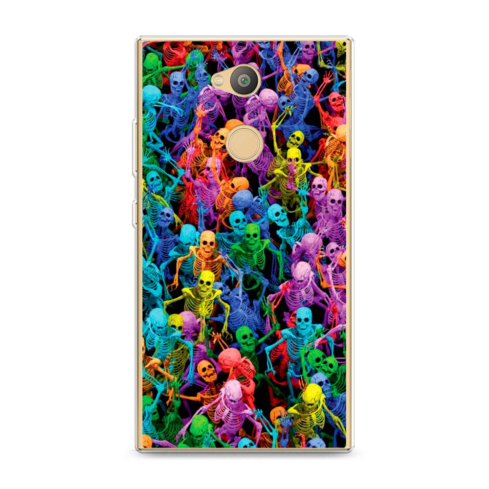 

Чехол на Sony Xperia L2 "Вечеринка скелетов", Фиолетовый;желтый;оранжевый, 53450-6