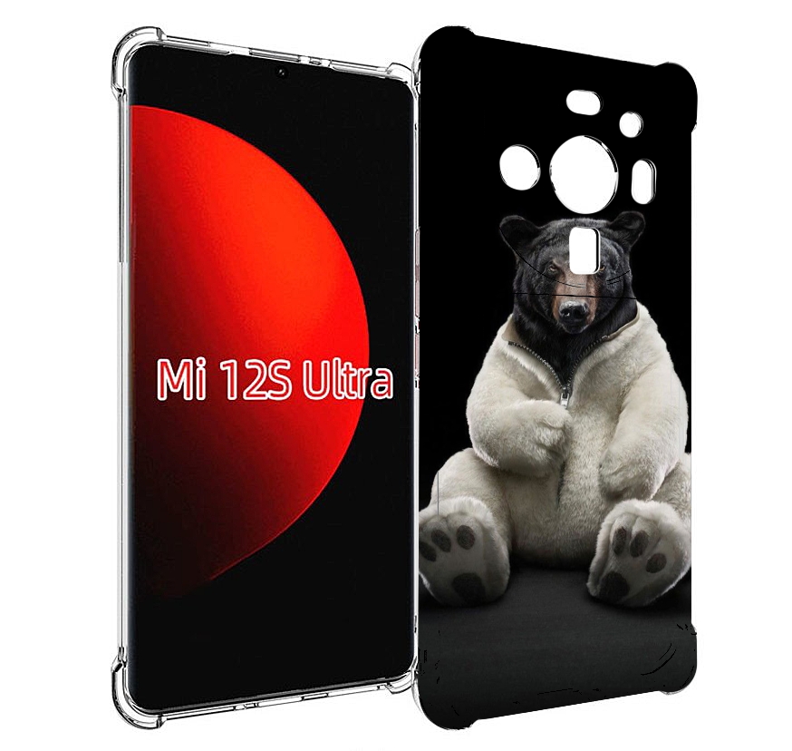 

Чехол MyPads Медведь-бурый-белый для Xiaomi 12S Ultra, Прозрачный, Tocco