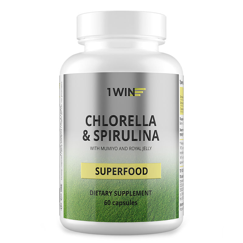

Суперфуд 1WIN Chlorella spirulina