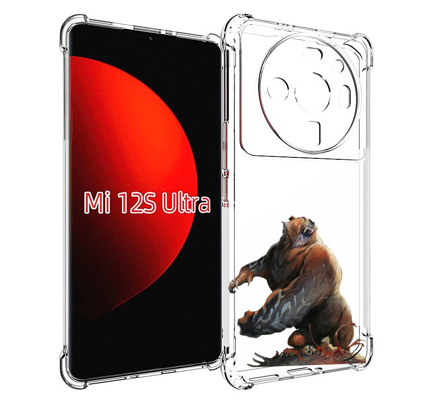 

Чехол MyPads Медведь-жестокий для Xiaomi 12S Ultra, Прозрачный, Tocco