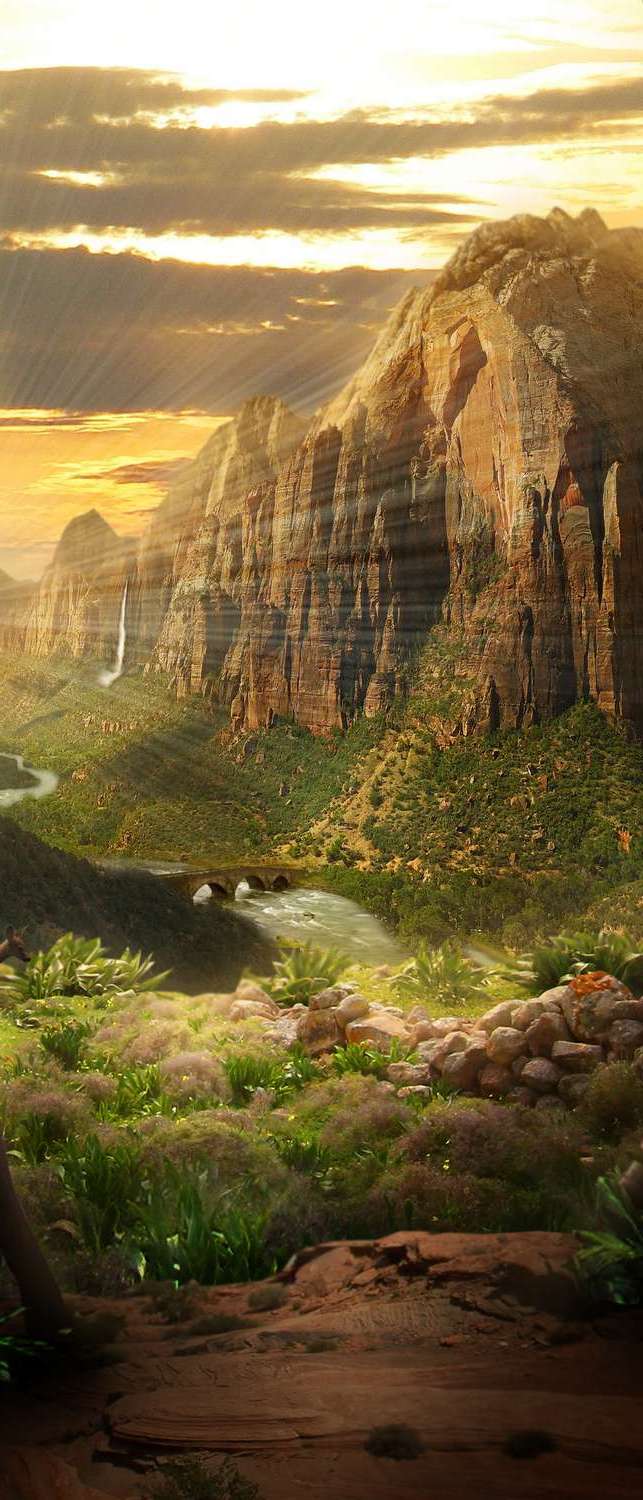 

Самоклеющиеся фотообои "Каньон", 90x210 см, эффект отраженный