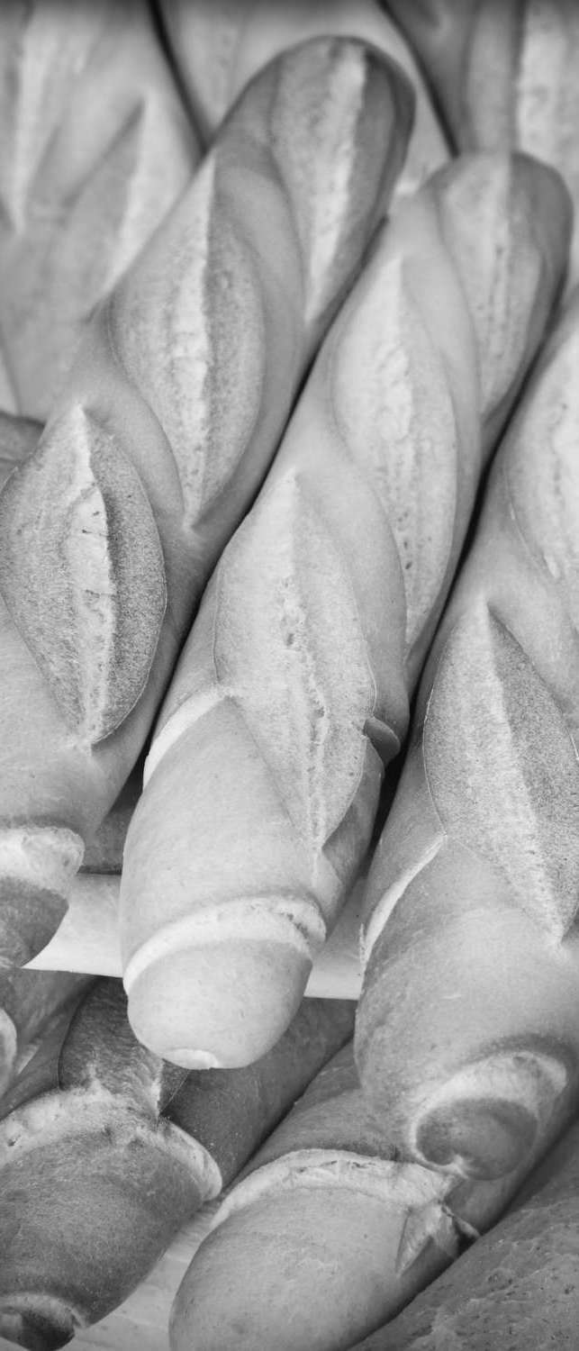 фото Самоклеющиеся фотообои "хлеб", 90x210 см, эффект черно-белый, отраженный фотообои.рф